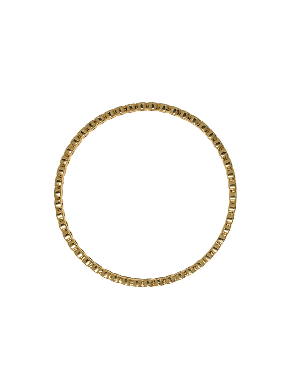 Brazalete Girondela 18 k con acabado chapa de oro